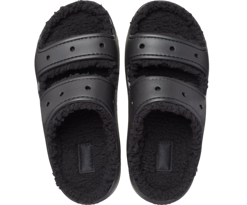 Crocs Classic Cozzzy Sandal - Black/Black-1